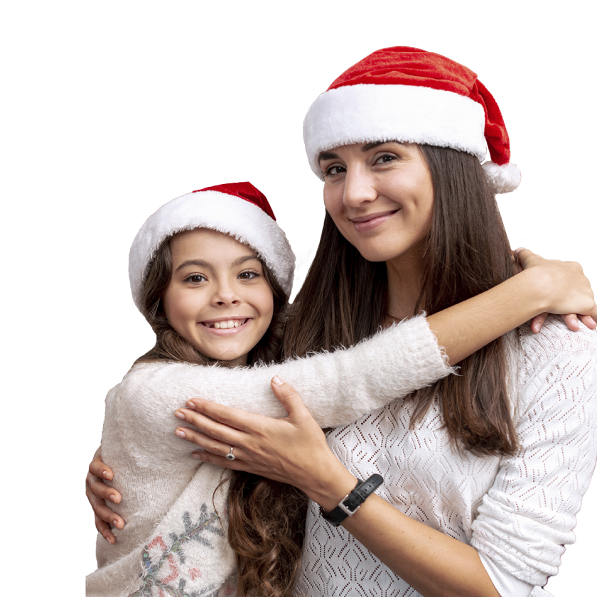 Persona sonriendo haciendo gesto de llamada