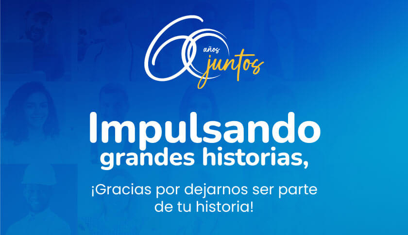 Banner Bolivariana 60 años juntos