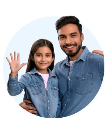 Imagen de dos personas conversando